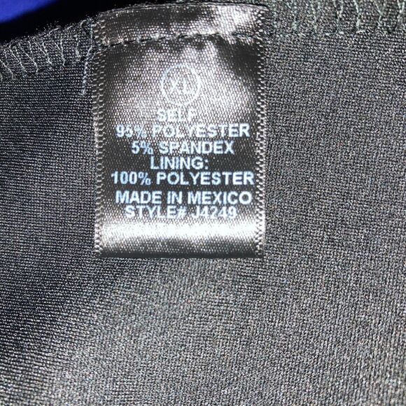 Fashion Nova Flare Leg Jumpsuit Size XL Black Pearl Straps Cocktail Party - Picture 7 of 8